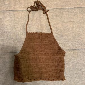 cropped halter top